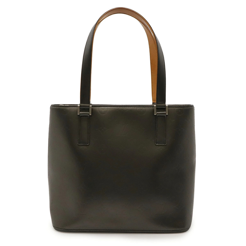 LOUIS VUITTON Monogram Matte Stockton Tote Bag Shoulder Leather Noir Black